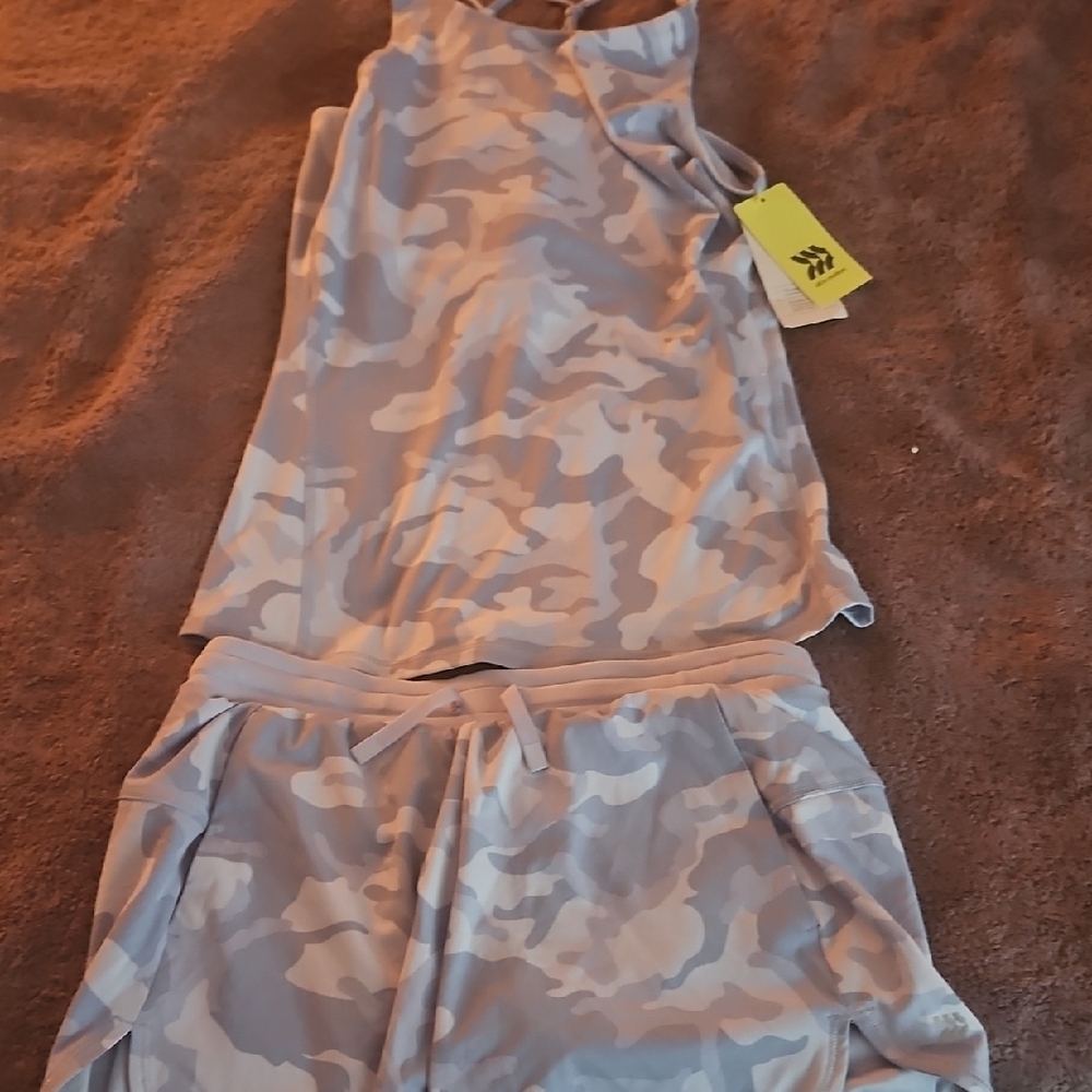 Kids Camo Matching Set - Gray